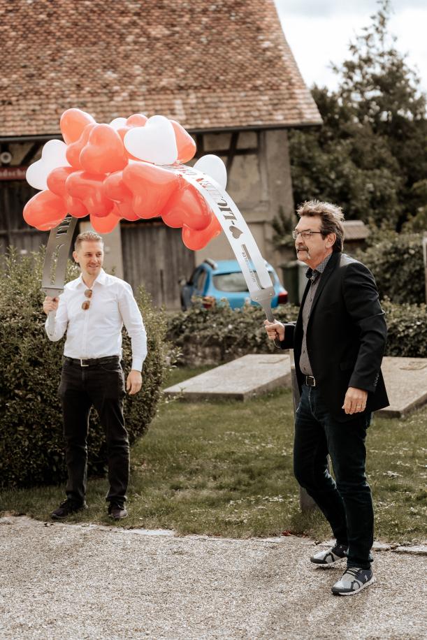 Hochzeit Luftballons Nach Kirche