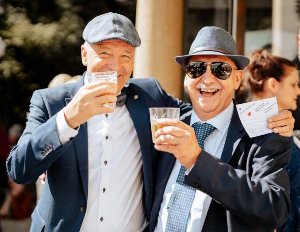 Hochzeit Väter Haben Eine Gute Zeit