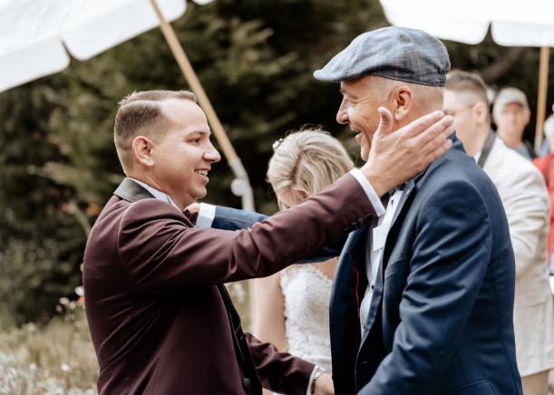 Hochzeit Gratulation Vater Bräutigam