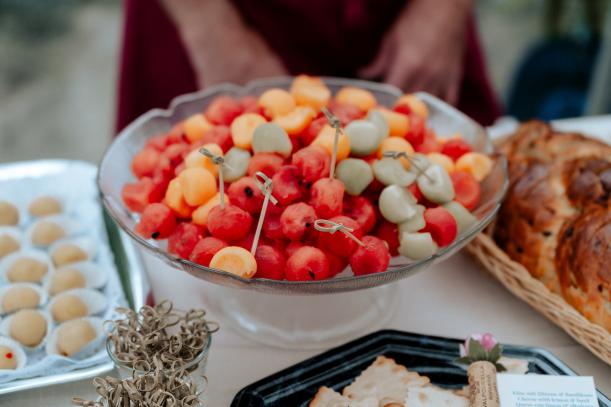 Hochzeit Apero Melonenspiese