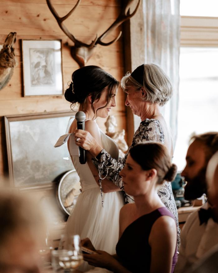 Hochzeit Braut Mit Mutter Nach Emotionaler Rede Blick ötlingen