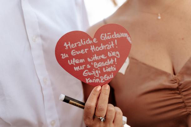 Hochzeit Auggen Herz